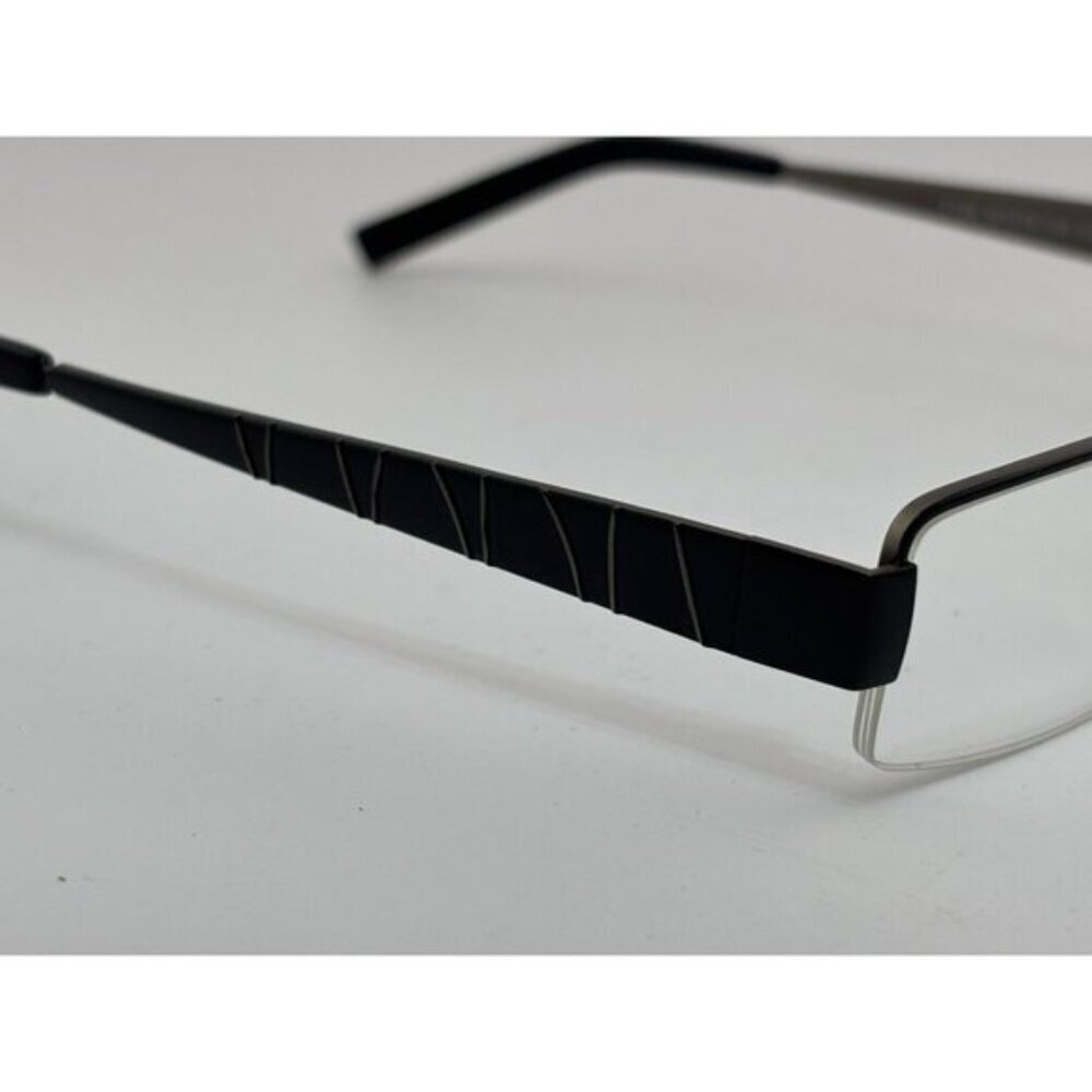 Fusion - 50-19-135 F196 COL. 3 Black Striped Rectangle Glasses Frames